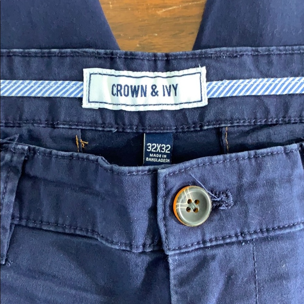 Crown & Ivy 32x32 Straight Fit Chino
